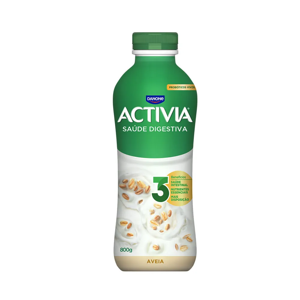 Leite Fermentado Parcialmente Desnatado Sabor Aveia Activia 800g