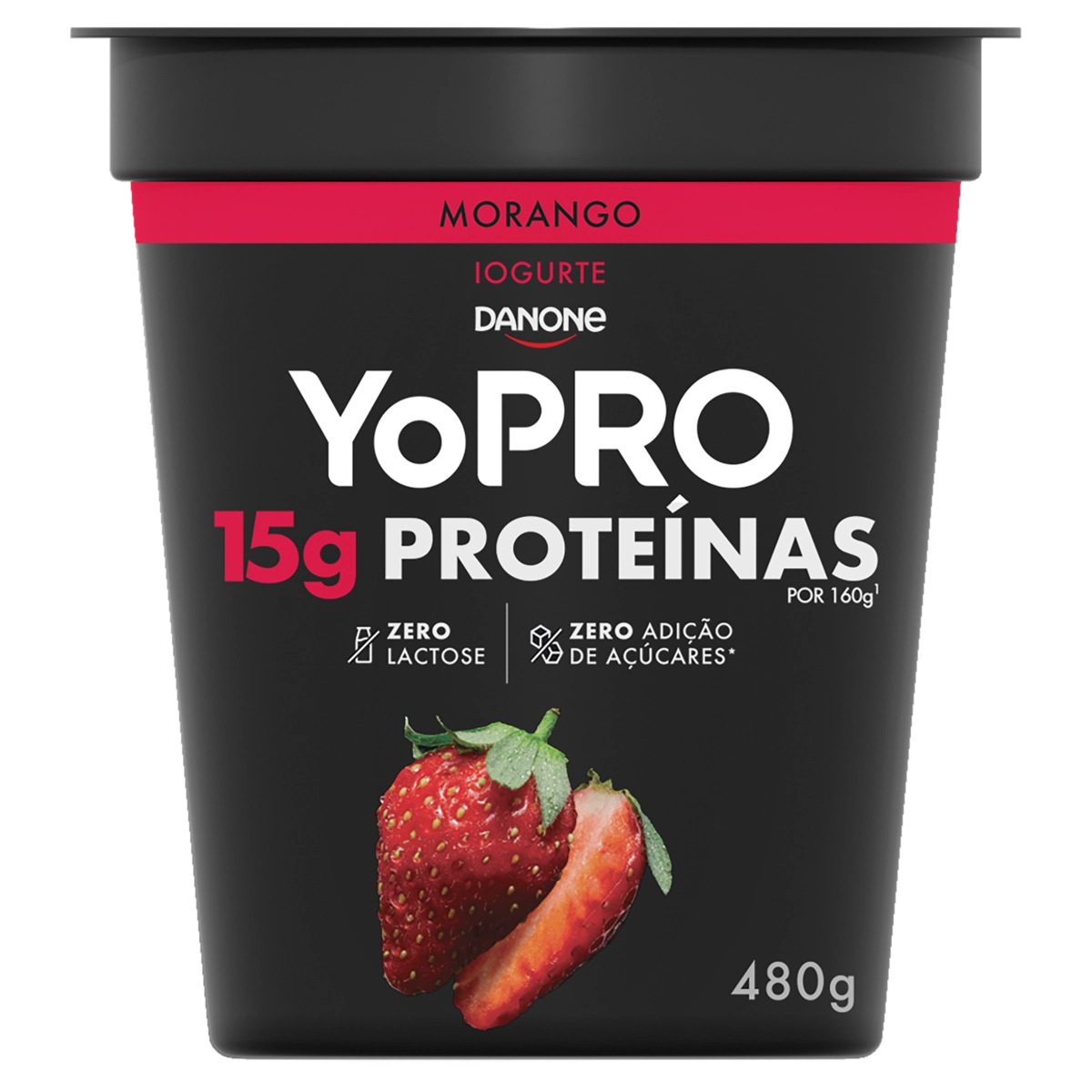 Iogurte Morango Danone Yopro 480g