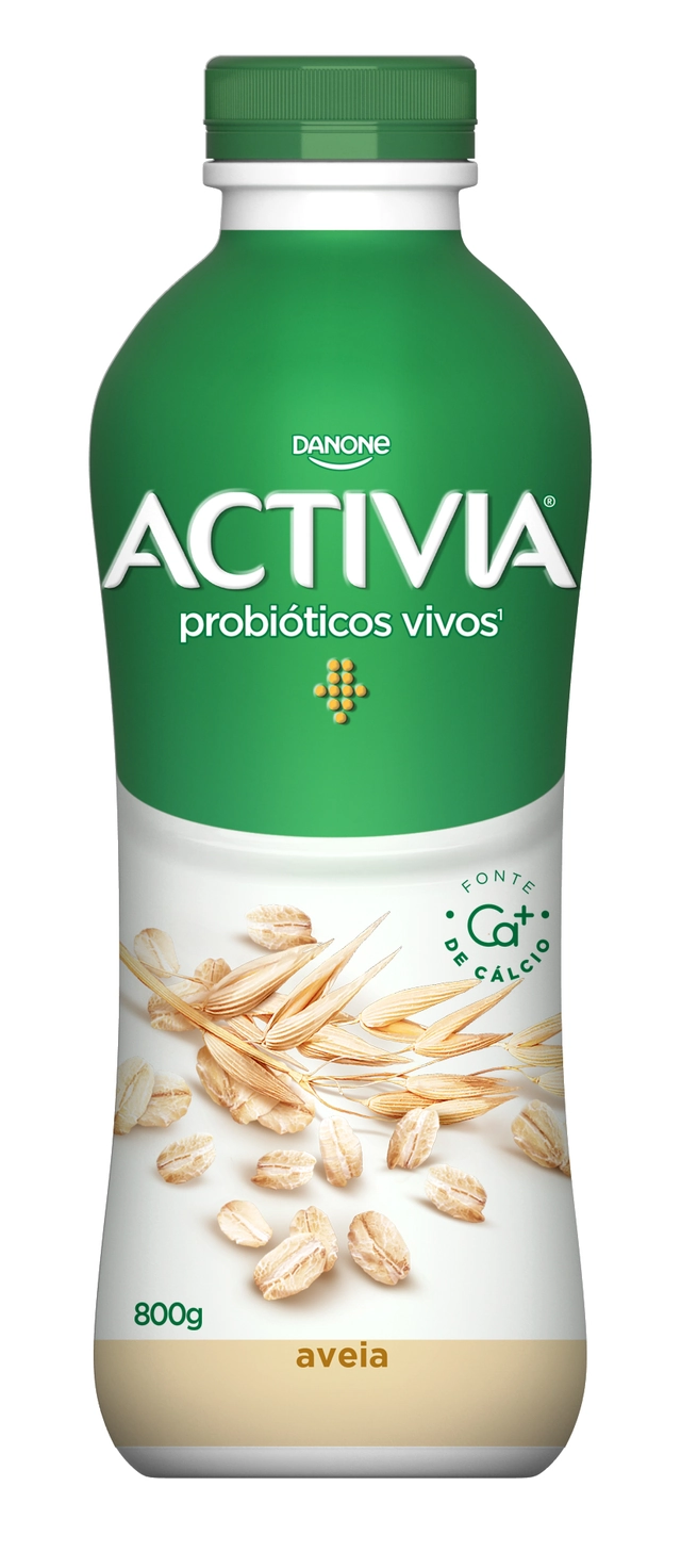 Leite Fermentado Parcialmente Desnatado Aveia Activia Garrafa 800g