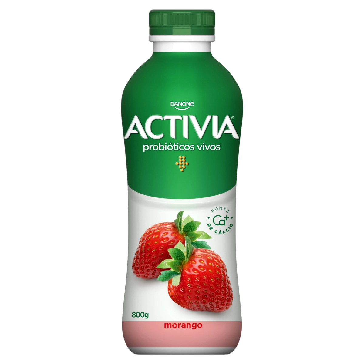 Leite Fermentado Parcialmente Desnatado Morango Activia Garrafa Leve 800g Pague 750g