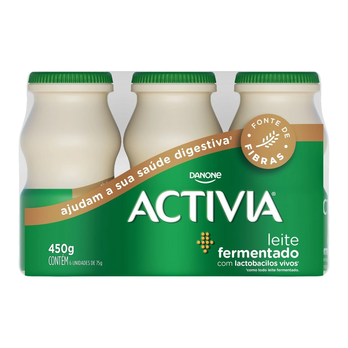 Leite Fermentado Activia 450g Pack com 6 unidades