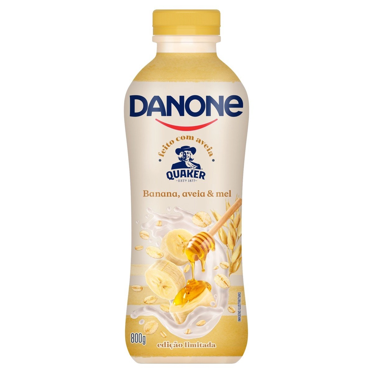 Iogurte Banana, Aveia &amp; Mel Danone Garrafa 800g