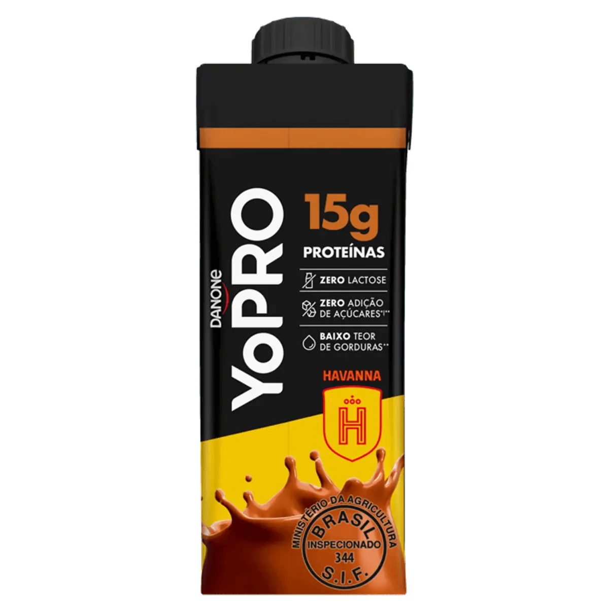 Bebida Láctea Uht Doce De Leite Zero Lactose Yopro Shake Caixa 250ml