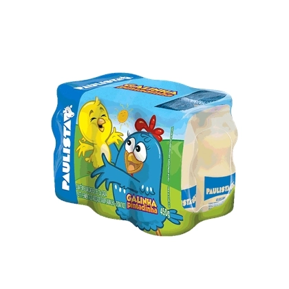 Pack Leite Fermentado Desnatado Baunilha Procurando Dory Paulista Frasco 450g 6 Unidades