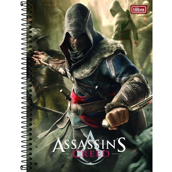 Caderno Espiral Universitário Assassin S Creed 96 Folhas 446g Tilibra