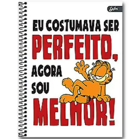 Universitário Espiral Dura Grafons Garfield 1 Matérias 96 Folhas