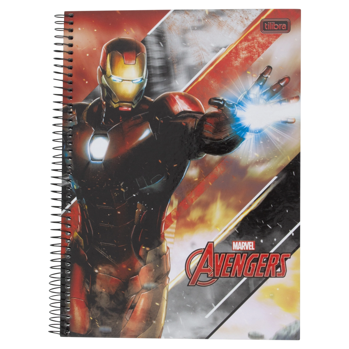 Caderno Capa Dura Espiral Marvel Avengers Tilibra 200mm X 275mm 96 Folhas
