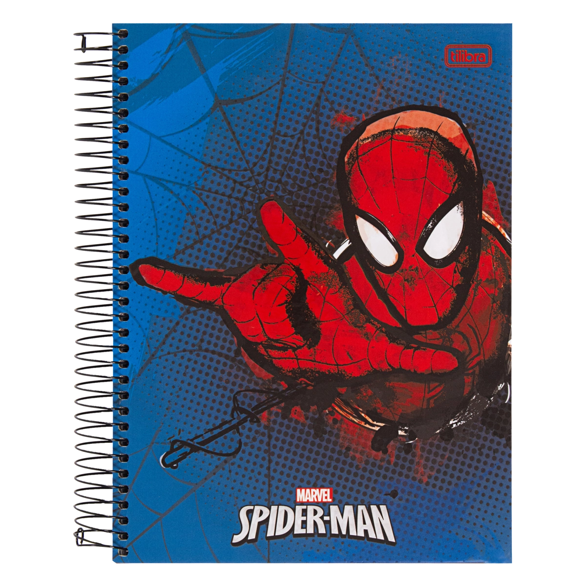 Caderno Capa Dura Espiral Spider Man Tilibra 200mm X 275mm 200 Folhas