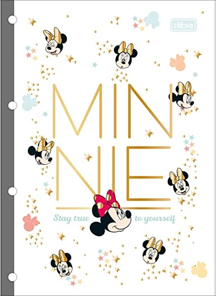 Bloco Tilibra P/fichario Universit Minnie Dec 80f