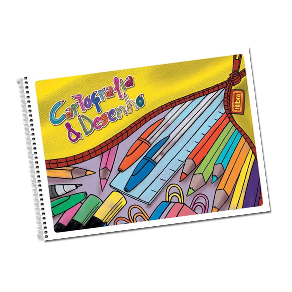 Cartografia Espiral 96 Folhas 369g Tilibra