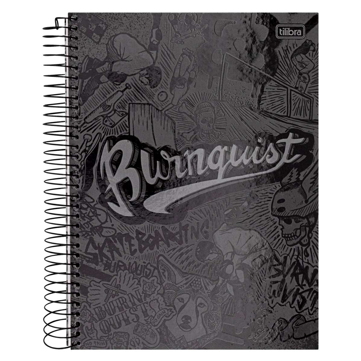 Caderno Capa Dura Espiral Burnquist Tilibra 200mm X 275mm 200 Folhas