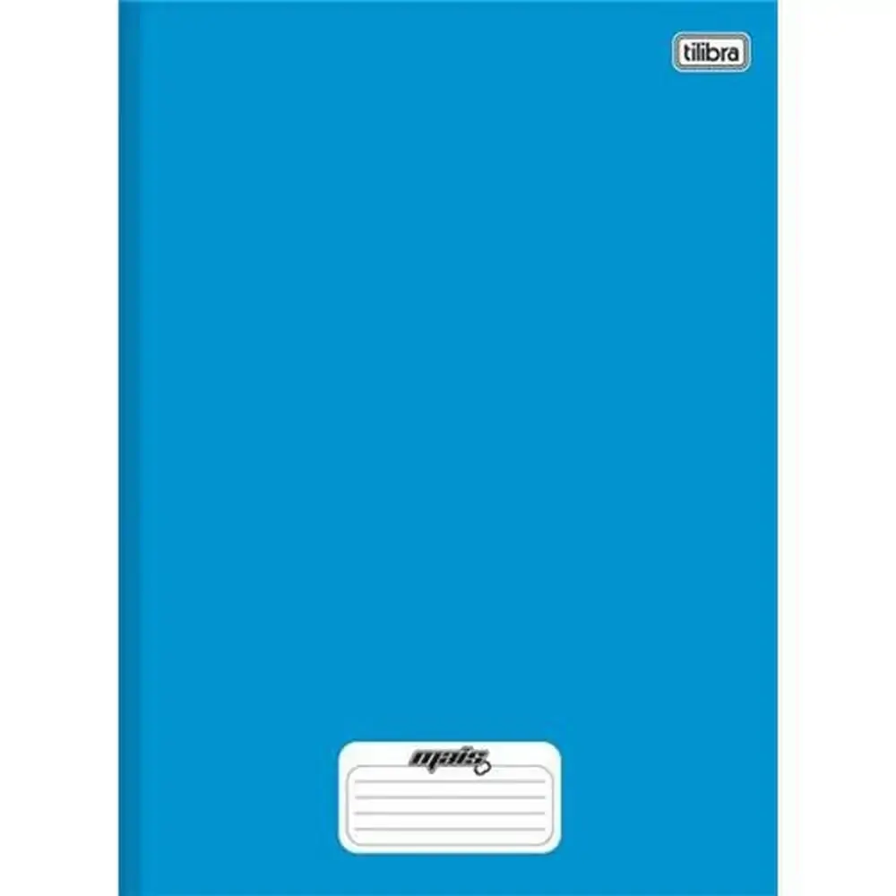 Caderno Brochura Capa Dura Universitário Azul 96 Folhas 407g Tilibra