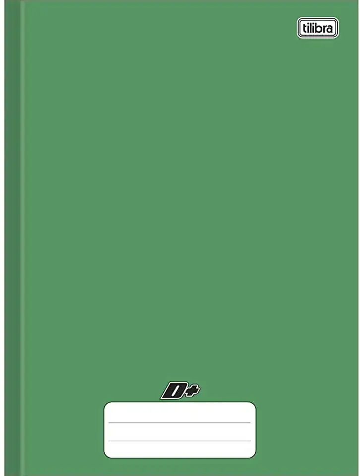 Caderno Capa Dura Brochura Verde Tilibra D 200mm X 275mm 96 Folhas