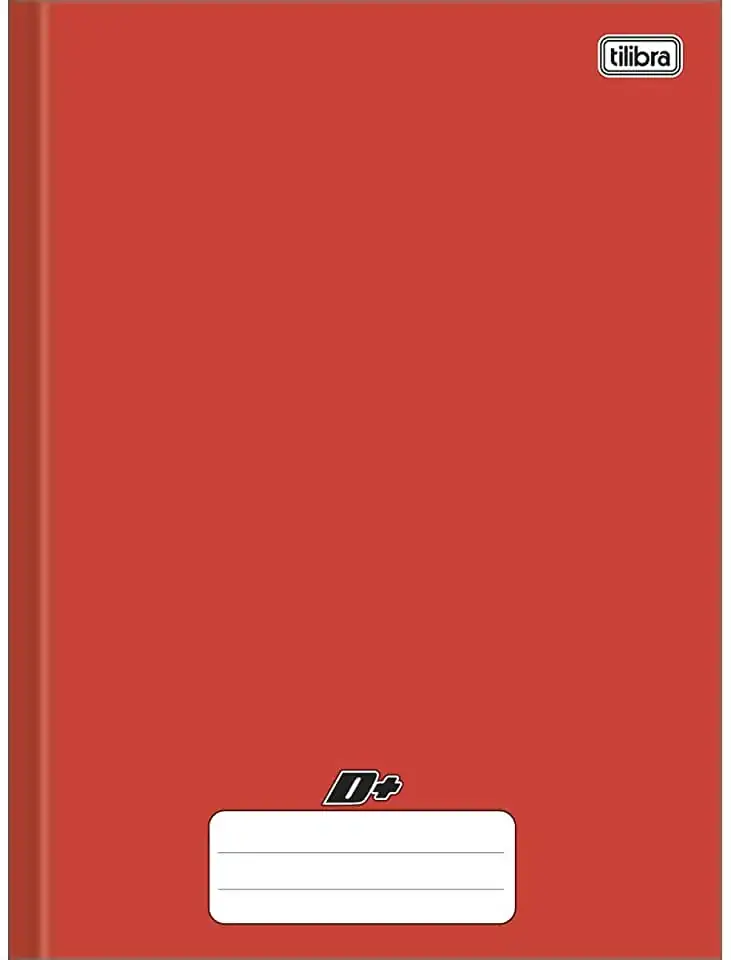 Caderno Brochura 96 Folhas Vermelho 407g Tilibra