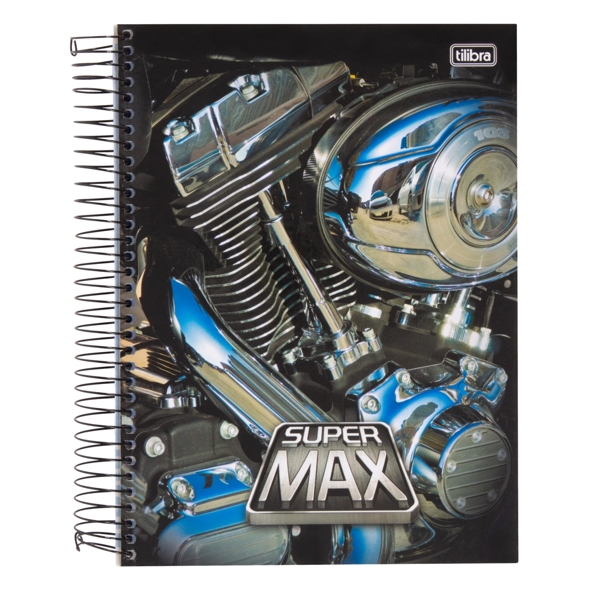 Caderno Capa Dura Espiral Super Max Tilibra 200mm X 275mm 200 Folhas