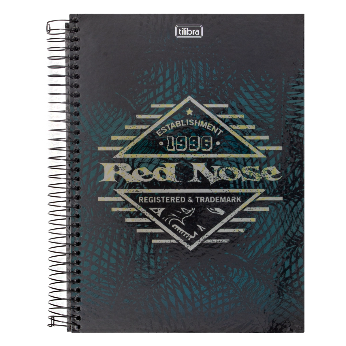 Caderno Capa Dura Espiral Red Nose Tilibra 200mm X 275mm 200 Folhas