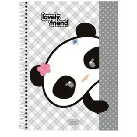 Caderno Espiral Universitário Lovely Friend 200 Folhas 836g Tilibra