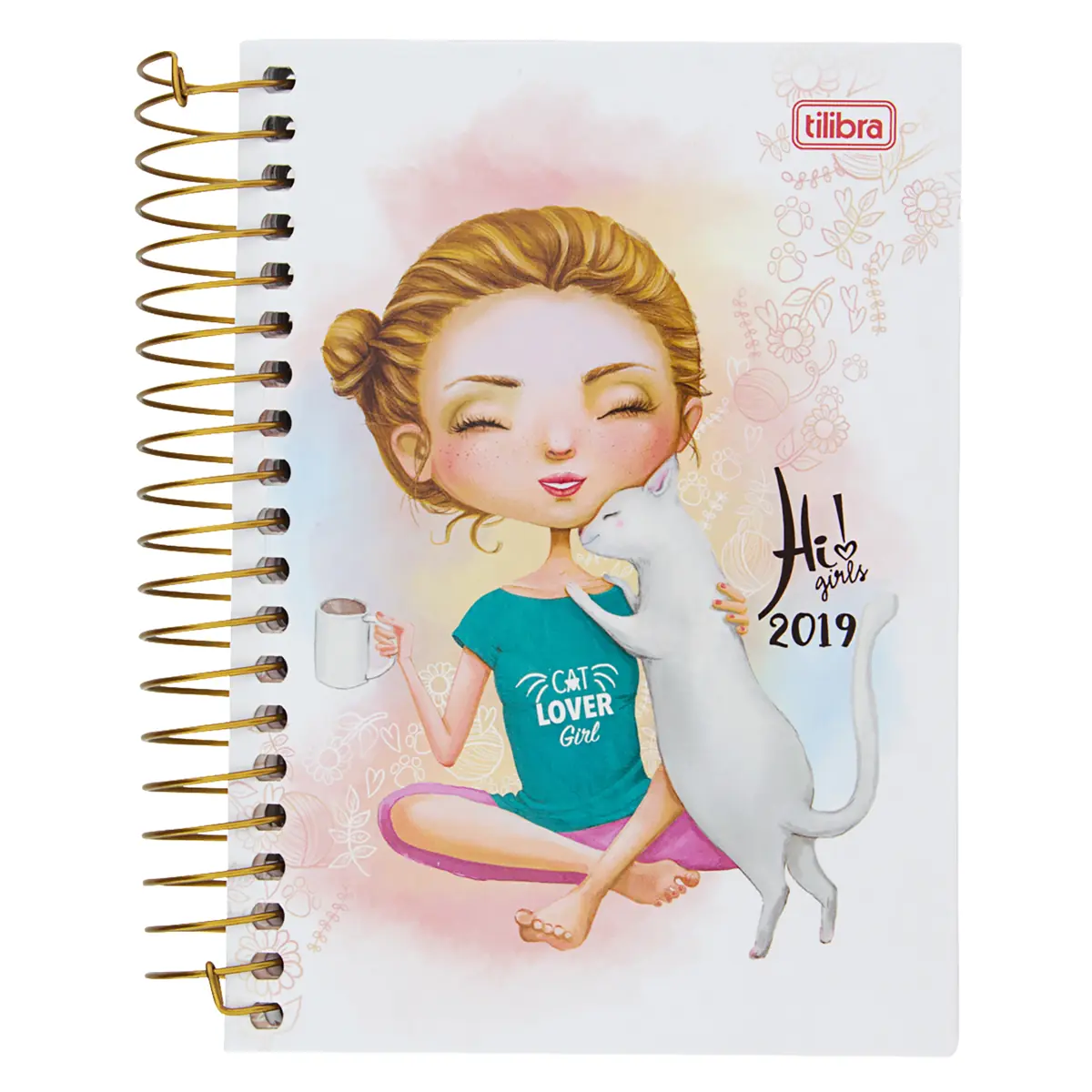 Agenda Anual Espiral Tilibra Hi Girls