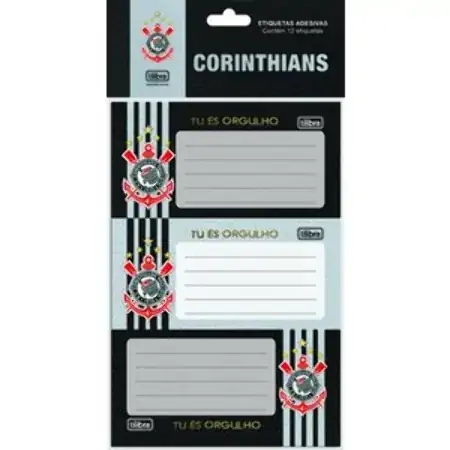 Etiqueta Adesiva Corinthians 23g Tilibra
