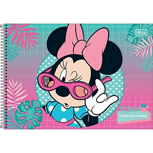 Caderno Espiral C Dura Cart 96f Minnie