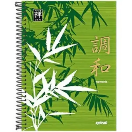 Caderno Universitário Espiral Zen Matérias 200 Folhas 820g Tilibra