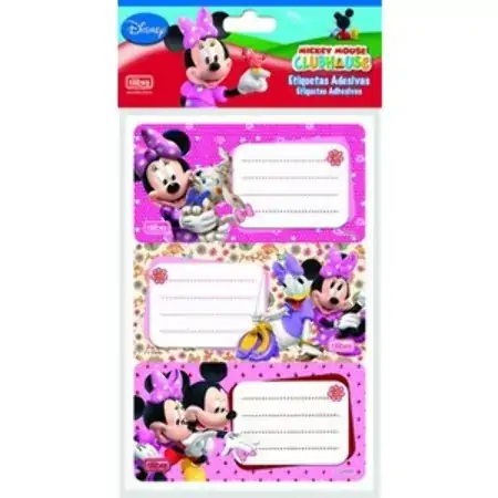 Etiqueta Escolar Adesiva Minnie 9g Tilibra