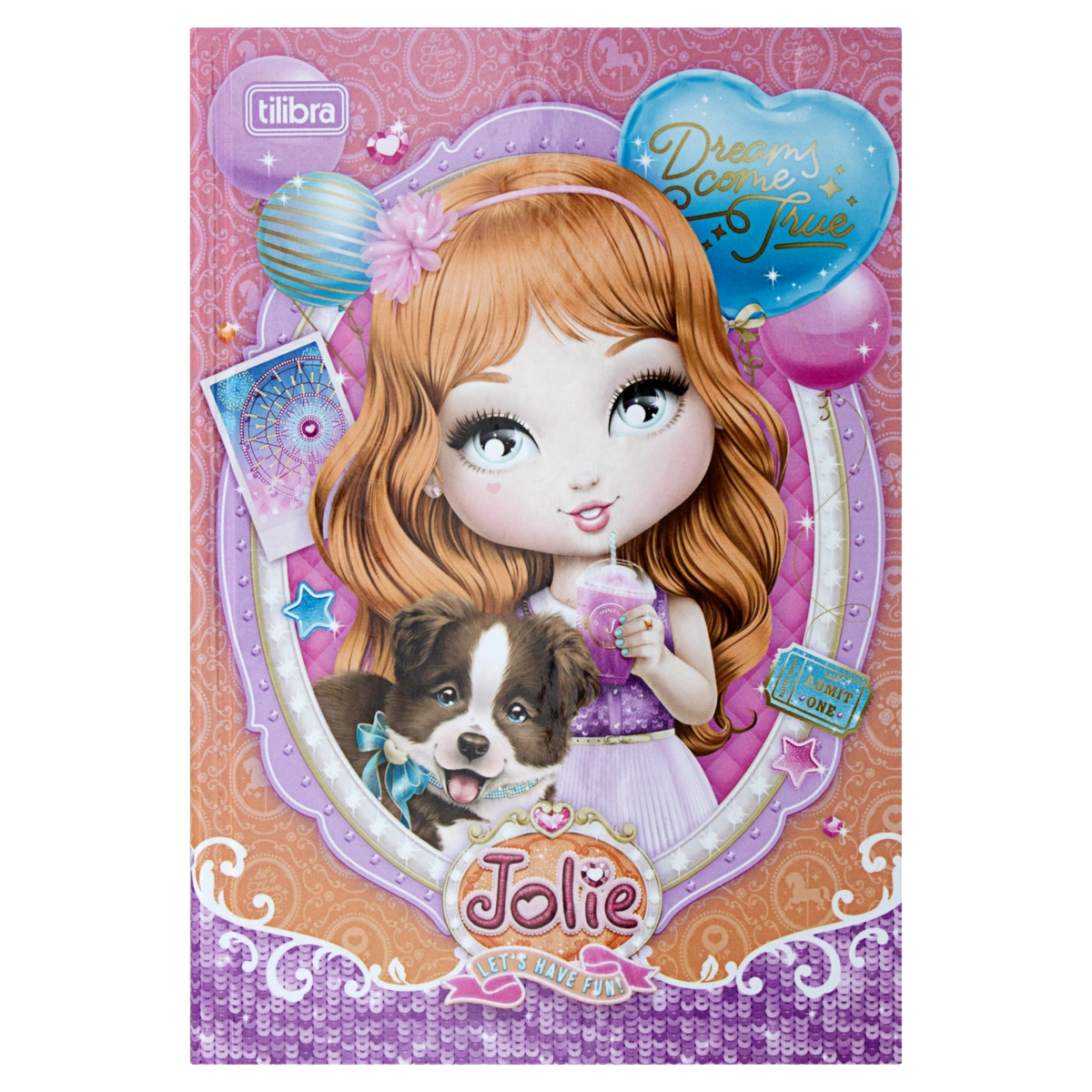 Caderno Capa Dura Brochura Jolie Tilibra 140mm X 200mm 96 Folhas