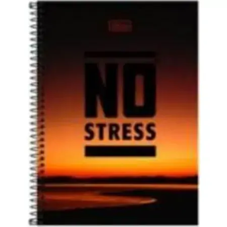 1/4 Espiral Dura Tilibra No Stress 1 Matérias 96 Folhas