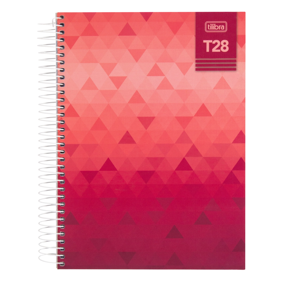 Caderno Capa Dura Espiral Vermelho T28 Tilibra 200mm X 275mm 200 Folhas