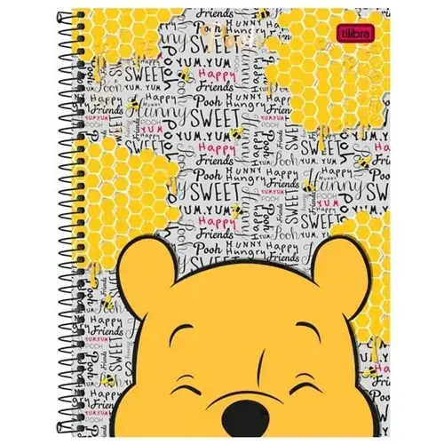 Caderno Espiral C Dura 12mt 240f Pooh