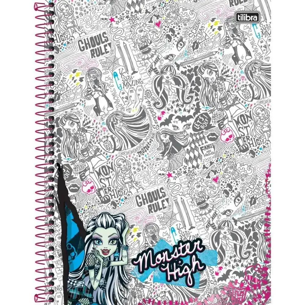 Universitário Espiral Dura Tilibra Monster High 12 240