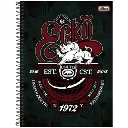 Caderno Universitário Espiral Ecko United 200 Folhas 720g Tilibra