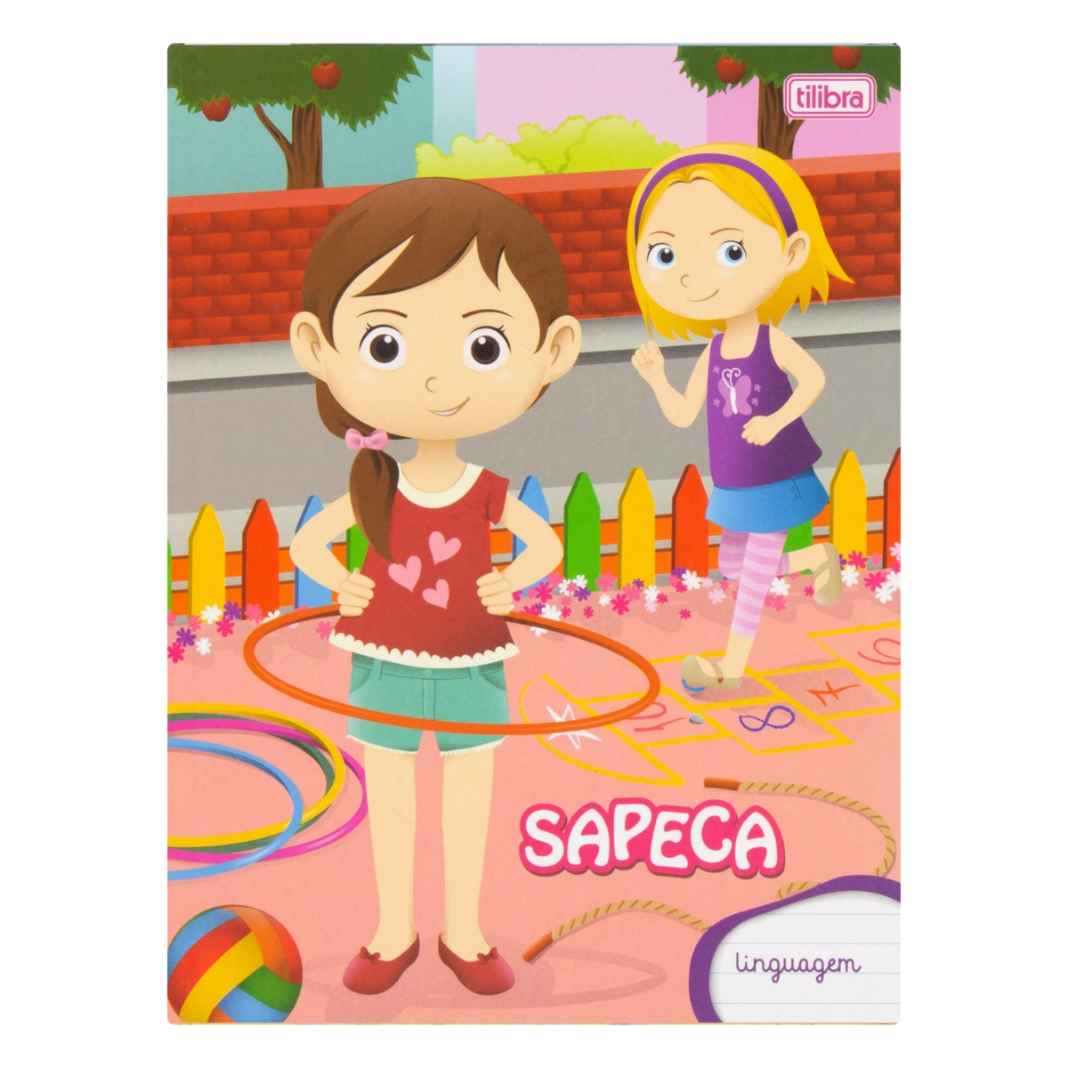 Caderno Capa Dura Brochura 1/4 Linguagem Sapeca Tilibra 187mm X 245mm 40 Folhas