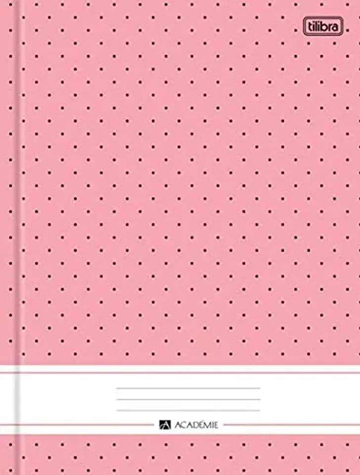 Caderno Brochura Capa Dura Universitário Académie Feminino 96 Folhas 429g Tilibra
