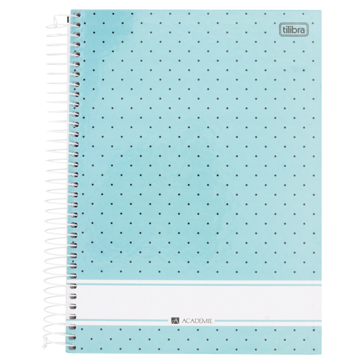 Caderno Capa Dura Espiral Azul Académie Tilibra 200mm X 275mm 200 Folhas