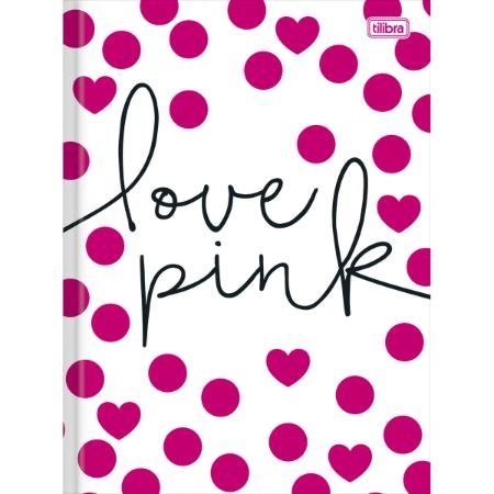 Caderno Brochura Love Pink 96 Folhas 429g Tilibra