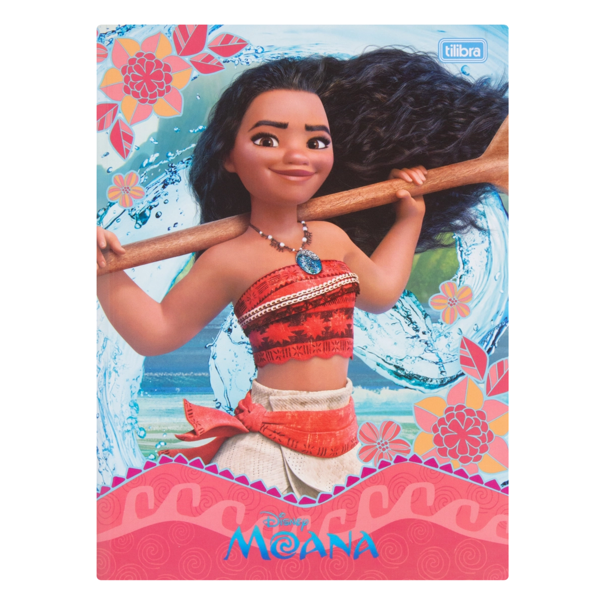 Caderno Capa Dura Brochurão Moana Tilibra 200mm X 275mm 96 Folhas