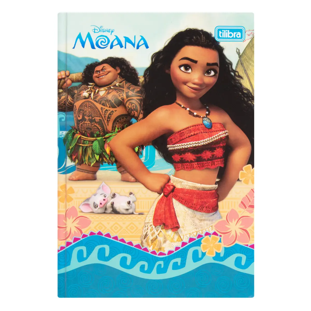 Caderno Capa Dura Brochura 1/4 Moana Tilibra 140mm X 200mm 96 Folhas