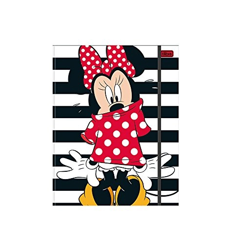 Caderno Argolado Cart Elast Minnie