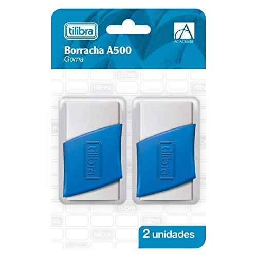 Borracha Tilibra Plast.branca Bl 2/1un