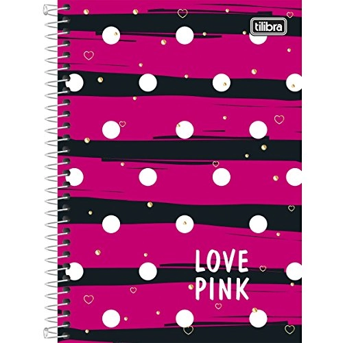 Caderno Tilibra Esp Cd 1/4 Love Pink 96f