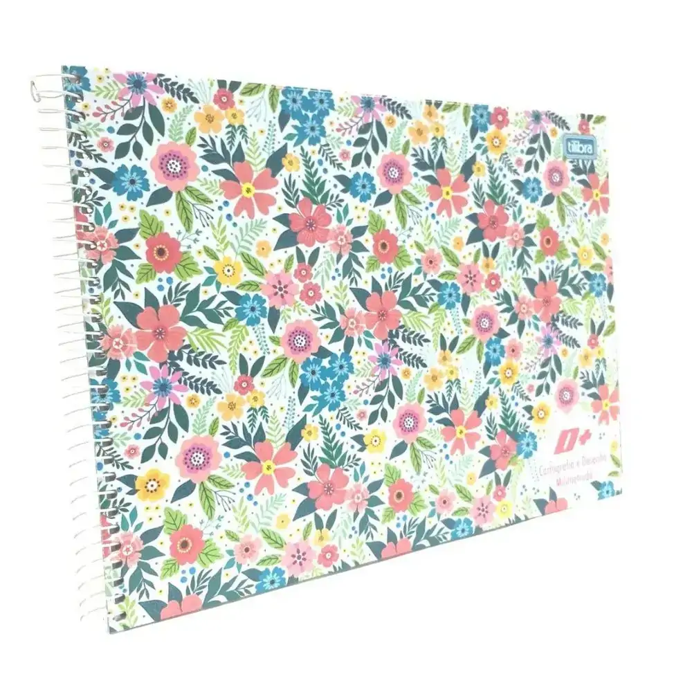 Caderno C.dura Desenho Tilibra Milimetrado D 96fl Un