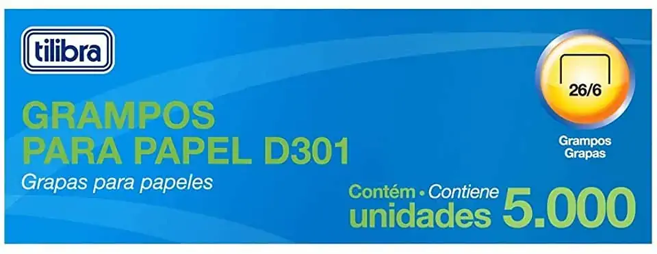 Grampo Tilibra 26/6 5000unidade