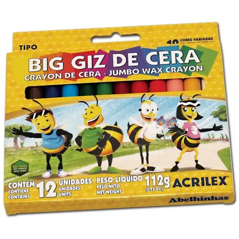 Giz De Cera Big C/12 Unidade