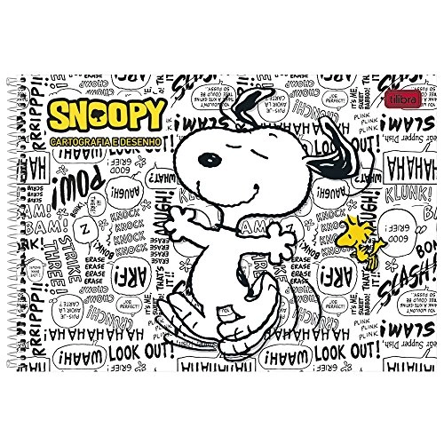 Caderno Espiral C Dura Cart 96f Snoopy
