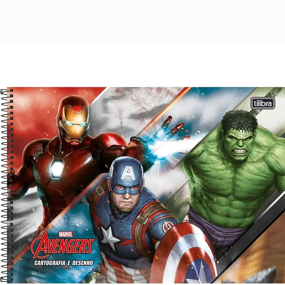 Caderno C.dura Desenho Tilibra Avengers 96fl Un
