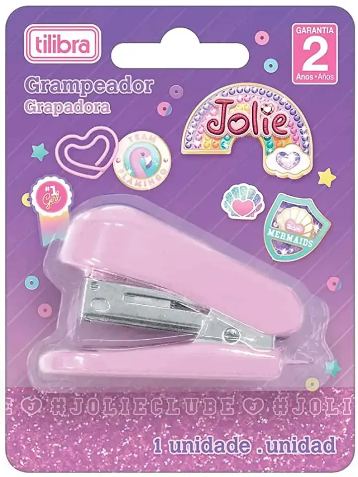 Grampeador 12 Folhas Mini Jolie 78g Tilibra