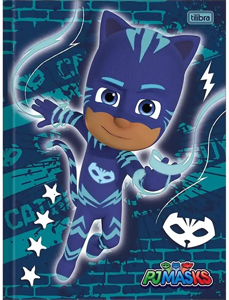 Caderno Tilibra Broch Un Top Pj Mask 80f