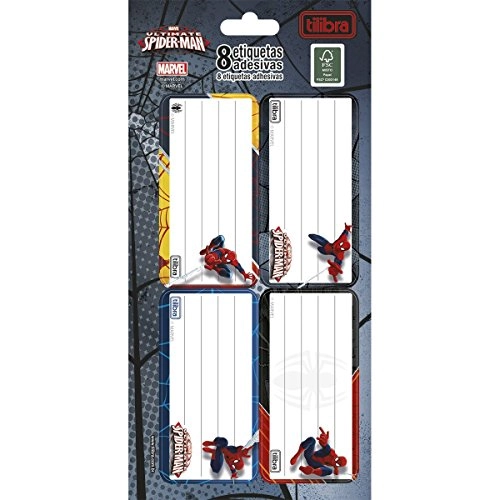 Etiqueta P/cader Tilibra C/8 Spider