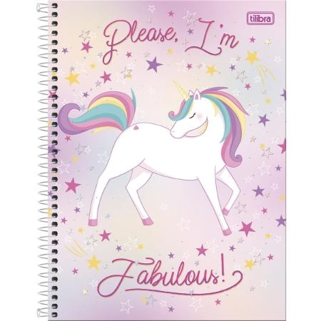 Caderno Universitario Blink 80 Folhas 408g Tilibra